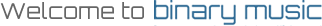 Welcome to Binary Music